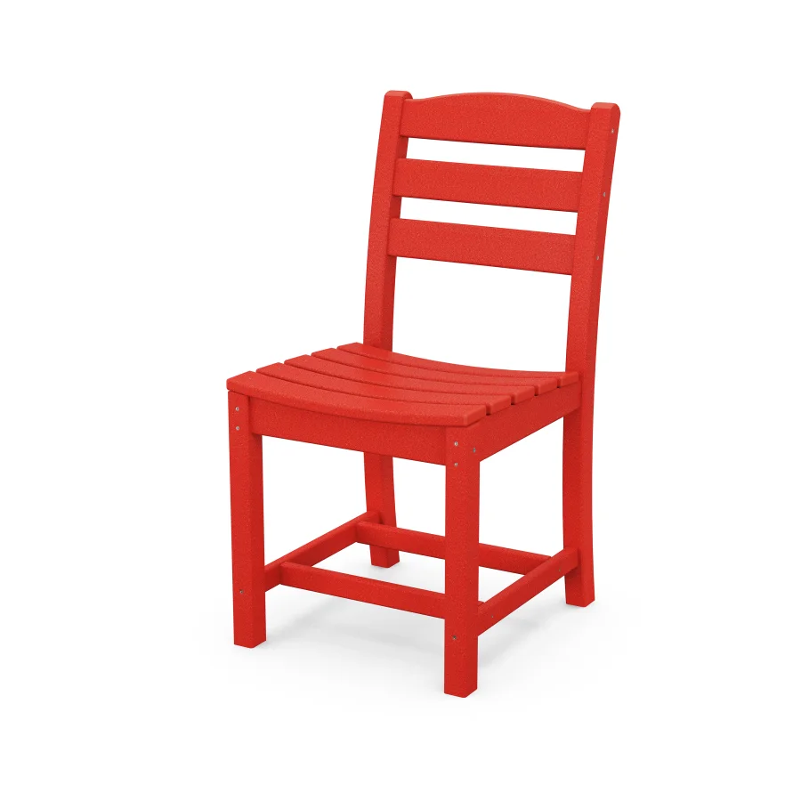 POLYWOOD La Casa Café Dining Side Chair in Sunset Red