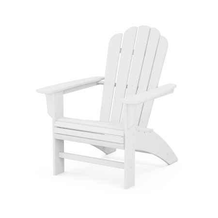 POLYWOOD Country Living Curveback Adirondack Chair in White