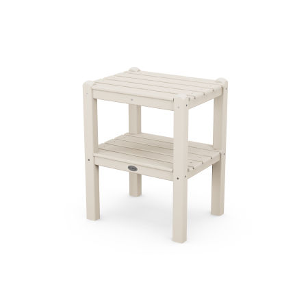 POLYWOOD Two Shelf Side Table in Sand