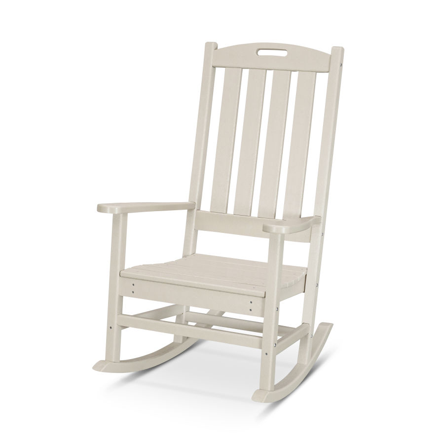 POLYWOOD Nautical Porch Rocking Chair in Sand