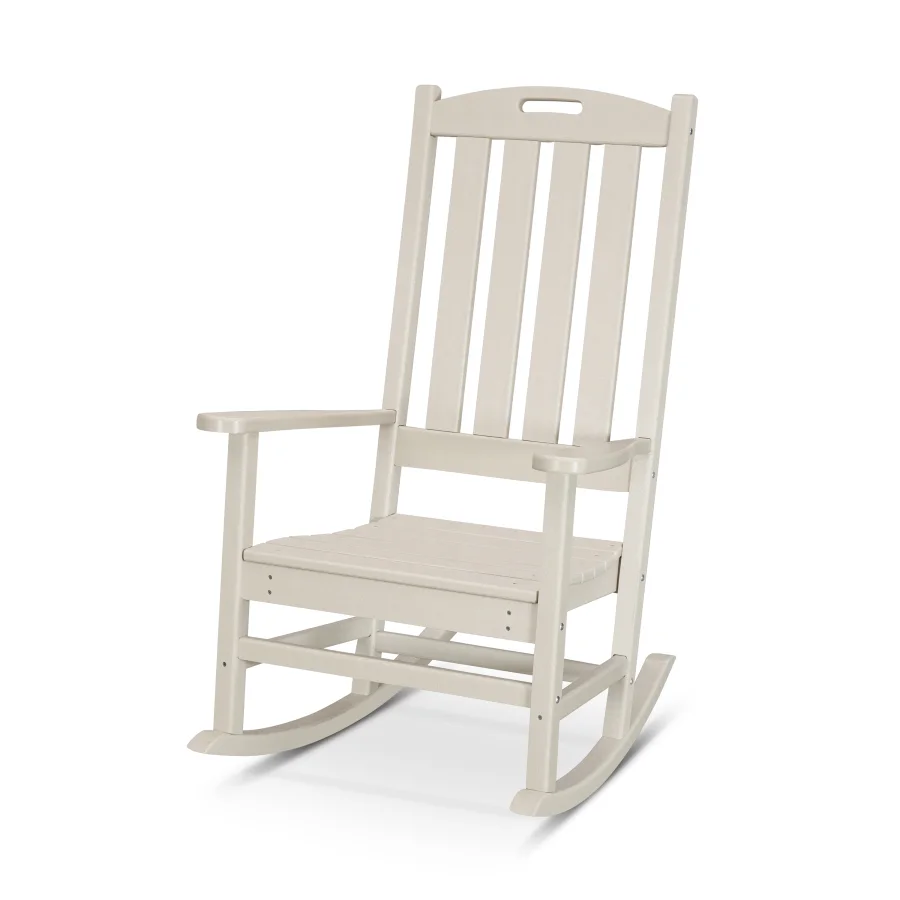 POLYWOOD Nautical Porch Rocking Chair in Sand