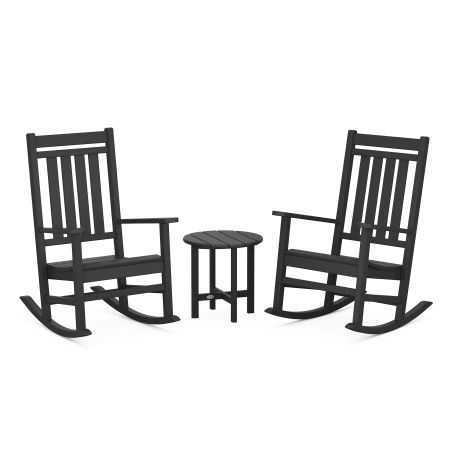 Estate 3-Piece Rocking Chair Set in Black