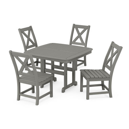 Braxton Side Chair 5-Piece Dining Set with Trestle Legs