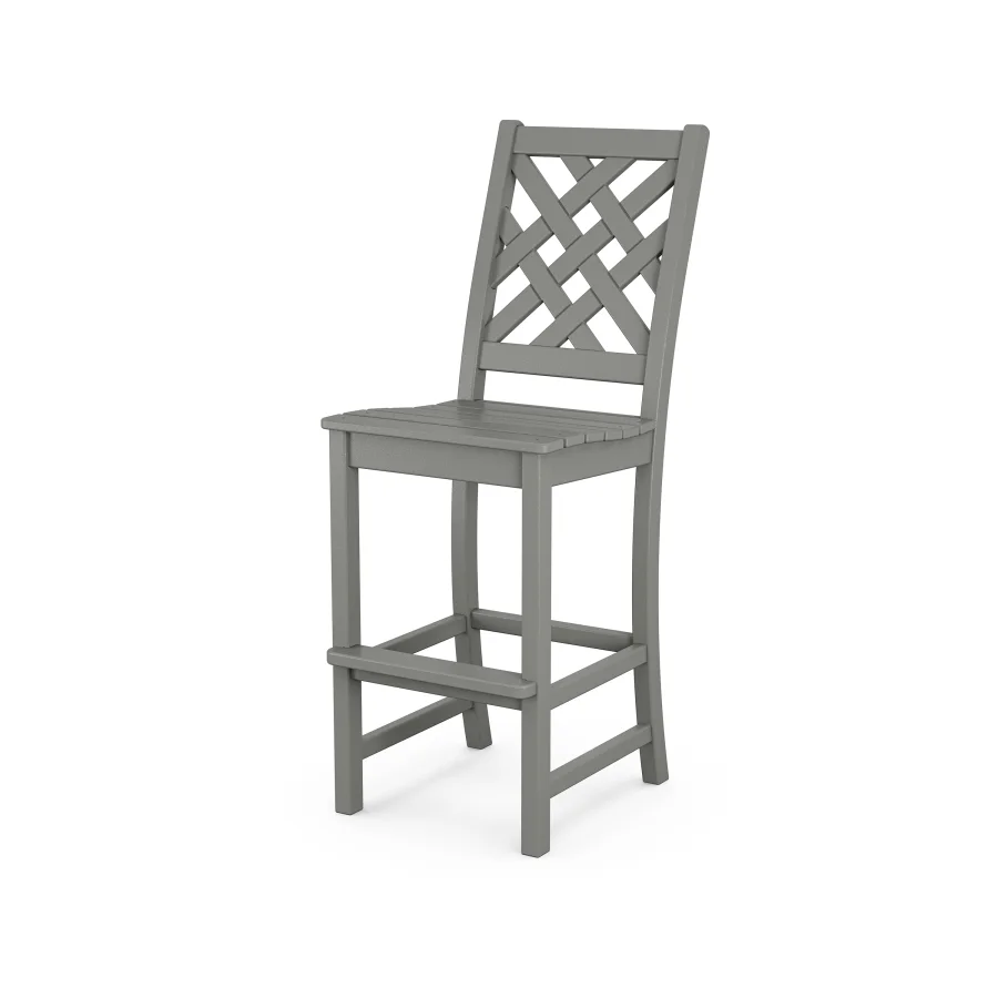 POLYWOOD Wovendale Bar Side Chair