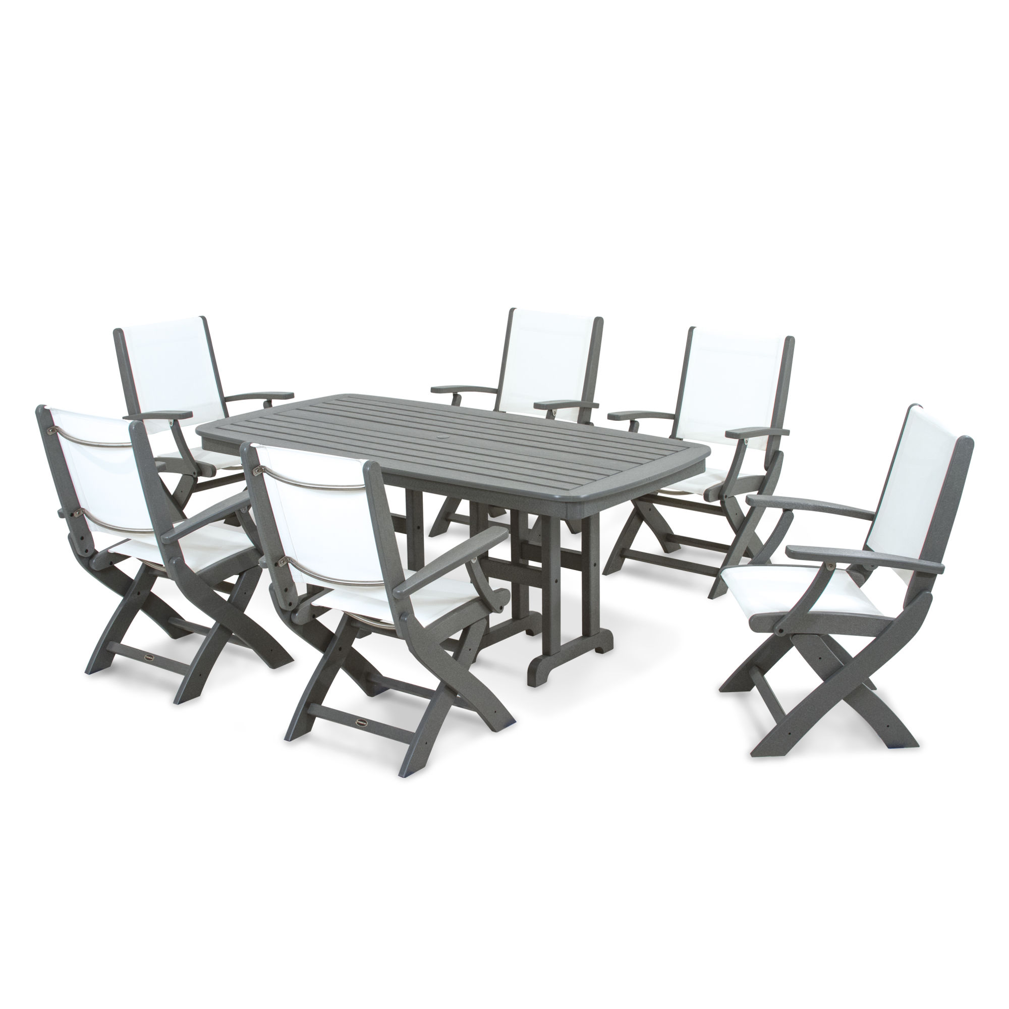 POLYWOOD® Coastal 7Piece Dining Set PWS1541 POLYWOOD® Official Store