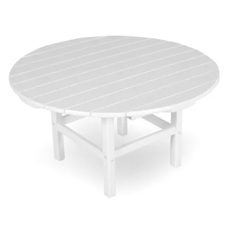 POLYWOOD Round 37" Conversation Table by Ivy Terrace in White