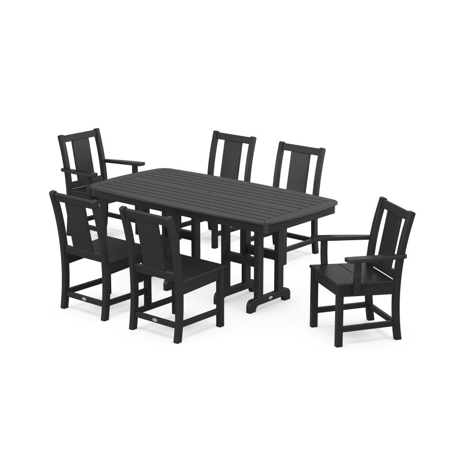 POLYWOOD Prairie 7-Piece Dining Set in Black