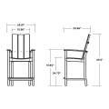 Thumbnail for Modern Adirondack Counter Chair