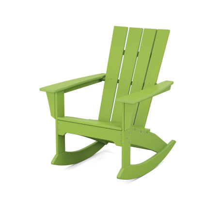 Quattro Adirondack Rocking Chair in Lime