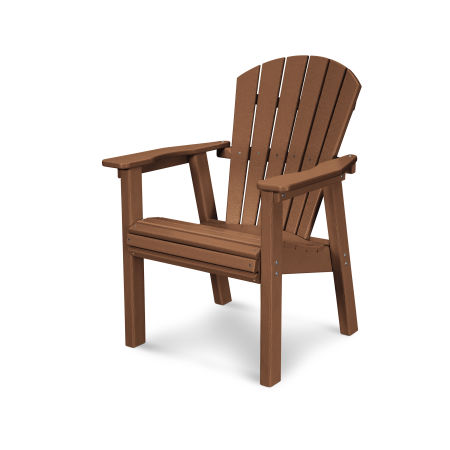Seashell Upright Adirondack Chair in Teak