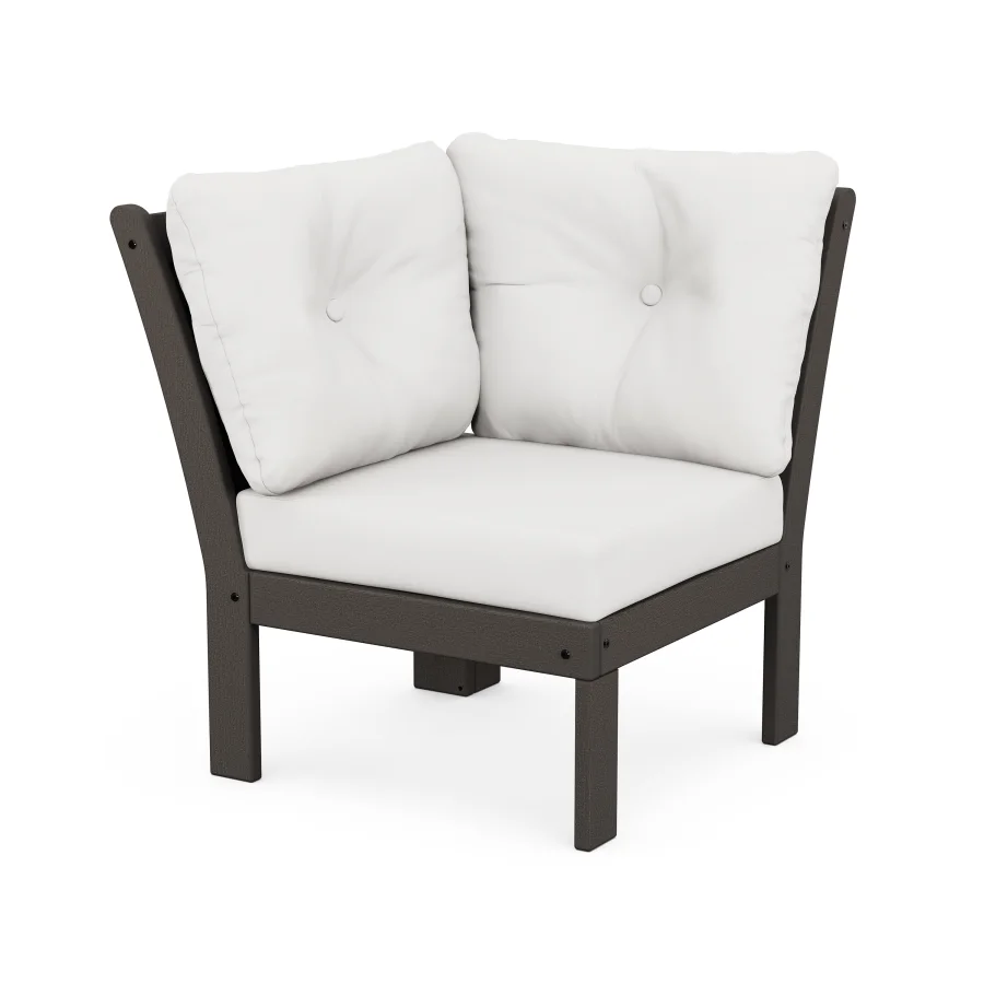 POLYWOOD Vineyard Modular Corner Chair in Vintage Finish