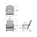 Thumbnail for Nautical Grand Adirondack Chair