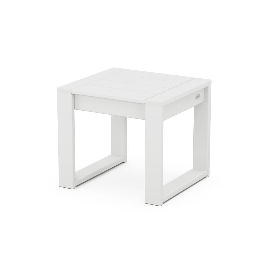 POLYWOOD EDGE End Table in White