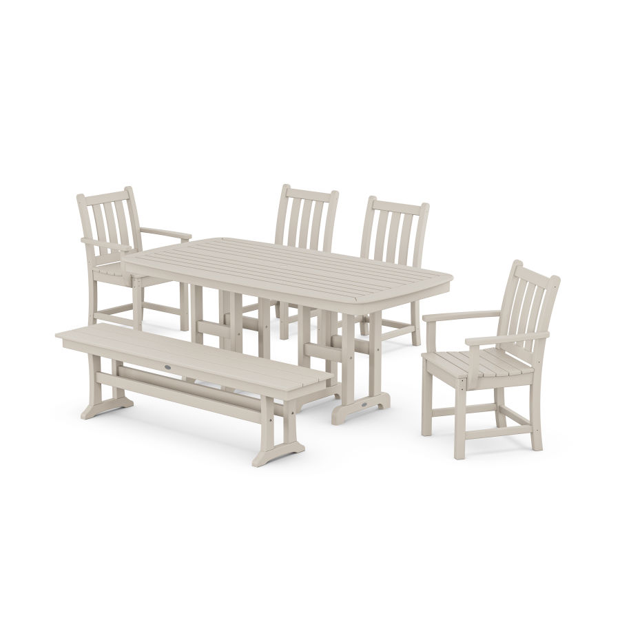 POLYWOOD Traditional Garden 6-Piece Dining Set in Sand