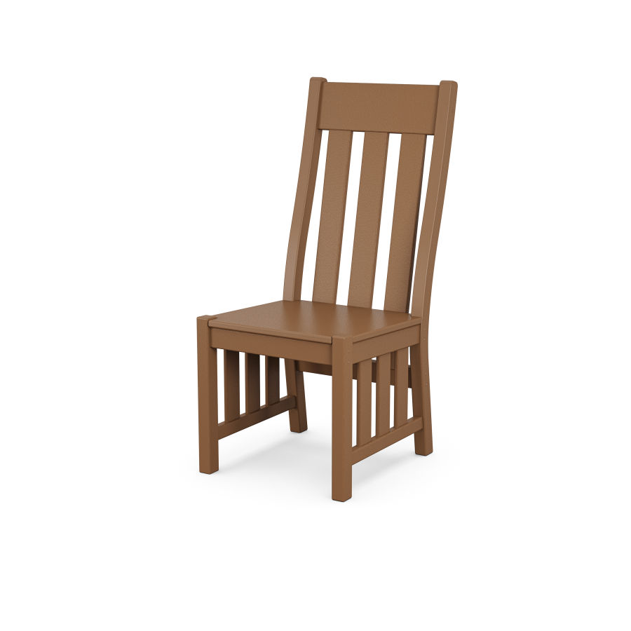 POLYWOOD Acadia Dining Side Chair in Teak