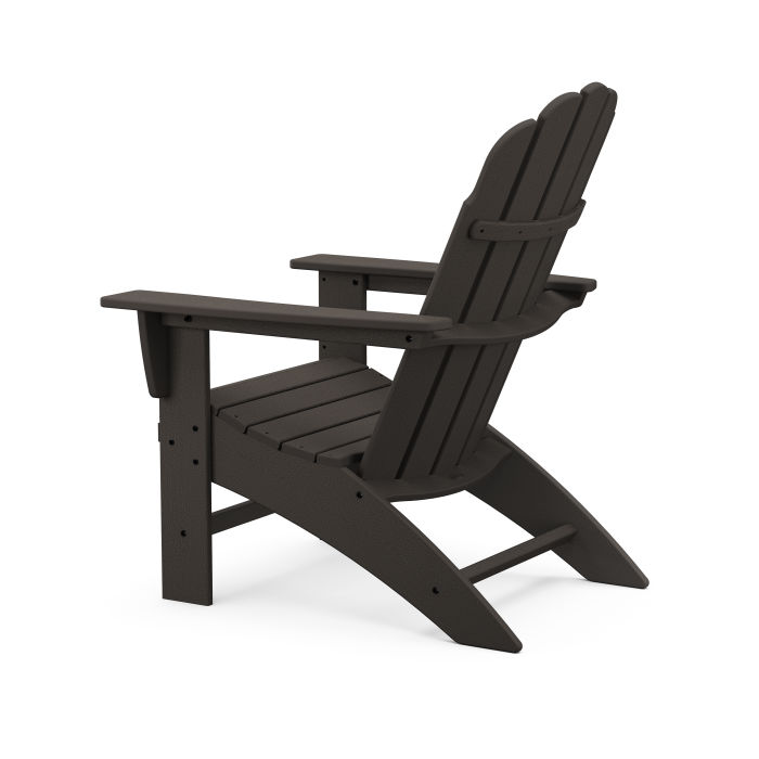 POLYWOOD Vineyard Curveback Adirondack Chair in Vintage Finish