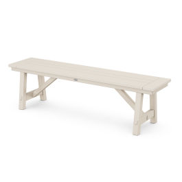 Small outdoor backless cheap bench