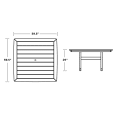 Thumbnail for Nautical Trestle 59" Dining Table