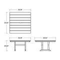Thumbnail for Farmhouse Trestle 59" Dining Table