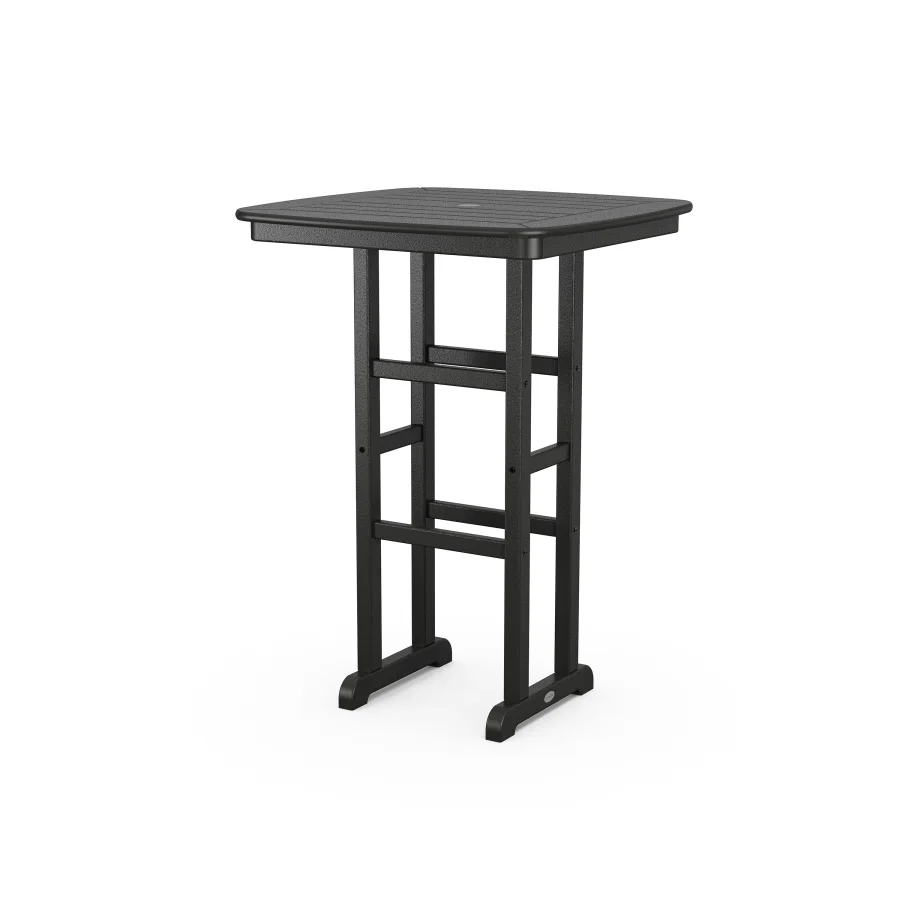 POLYWOOD Nautical 31" Bar Table in Black