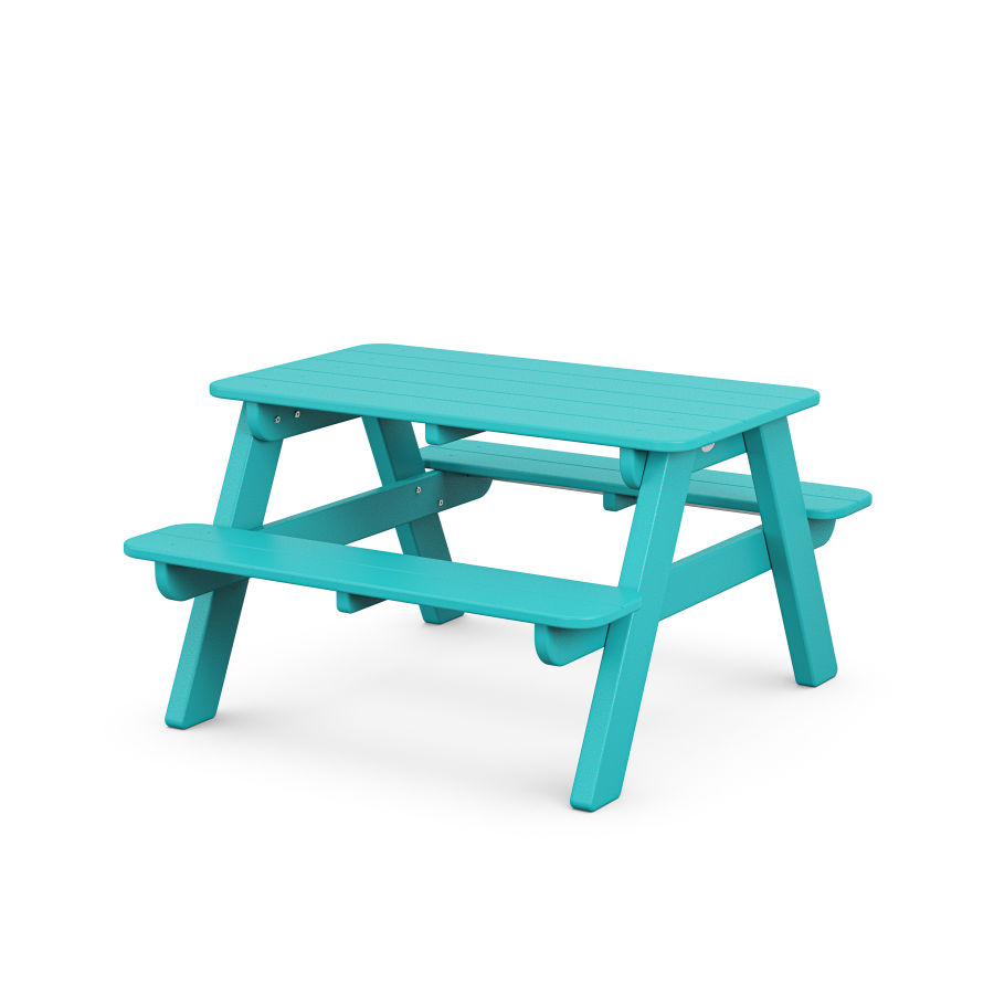 POLYWOOD Kids Outdoor Picnic Table in Aruba