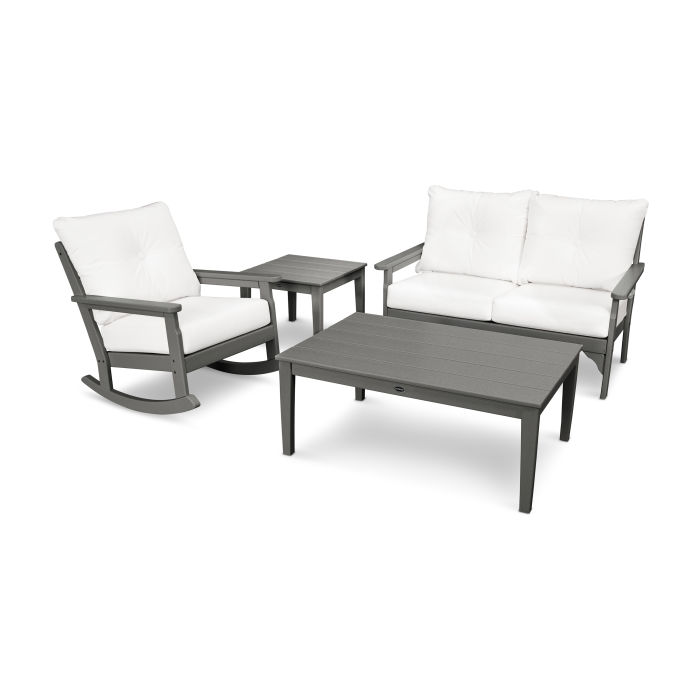 Vineyard 4-Piece Deep Seating Rocking Chair Set