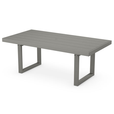EDGE 39" x 78" Dining Table in Slate Grey