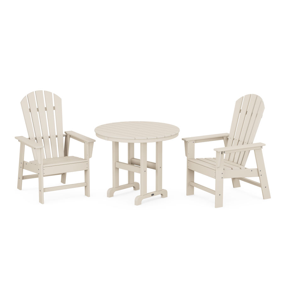 POLYWOOD South Beach 3-Piece Round Dining Set in Sand