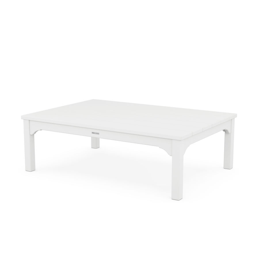 POLYWOOD Chinoiserie Coffee Table in White