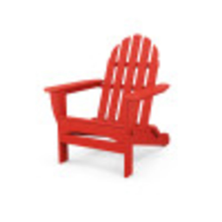 POLYWOOD Classic Folding Adirondack in Sunset Red