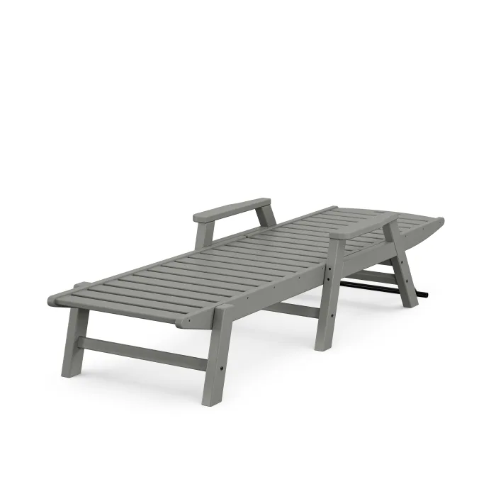 Nautical Chaise with Arms