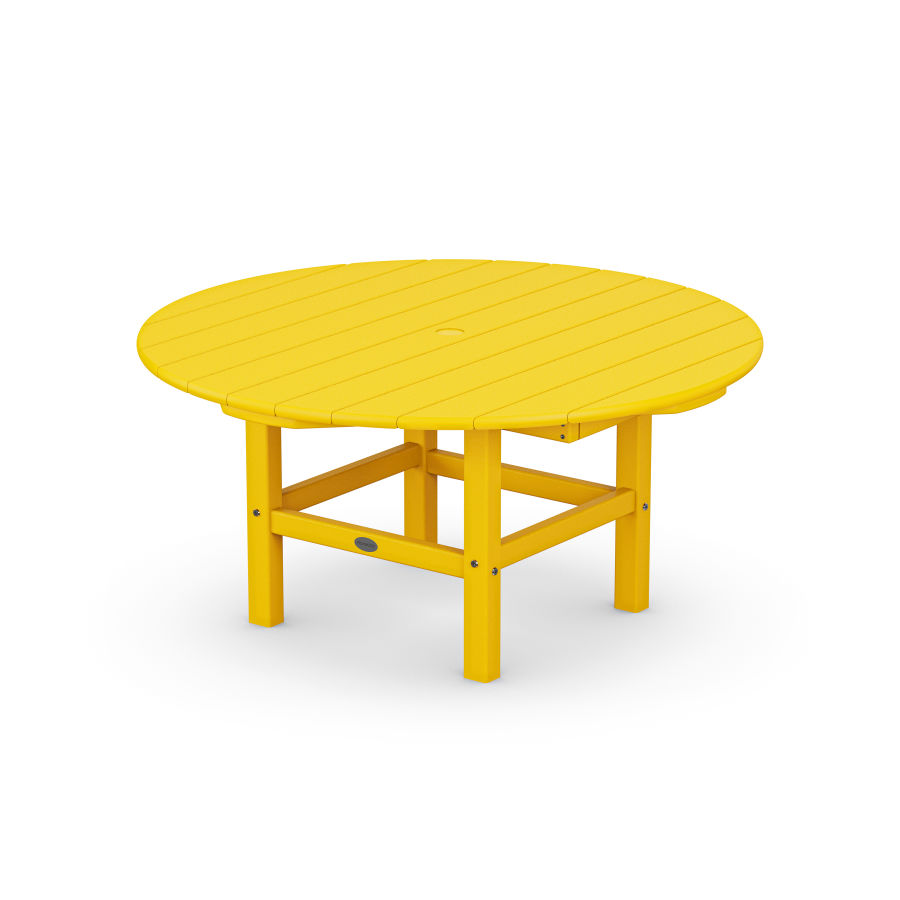 POLYWOOD Round 37" Conversation Table in Lemon
