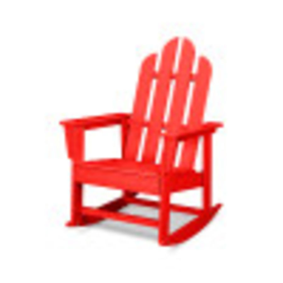 POLYWOOD Long Island Rocking Chair in Sunset Red