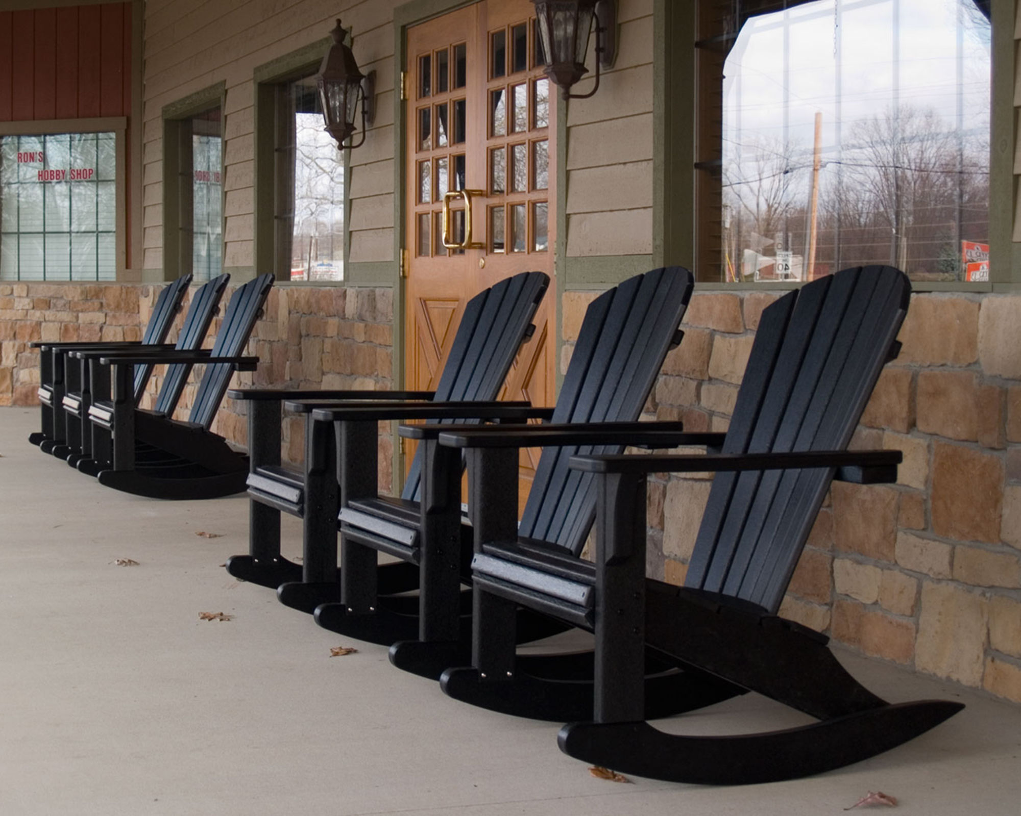 polywood seashell rocking chair