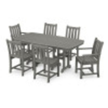 Traditional Garden 7-Piece Dining Set in Slate Grey