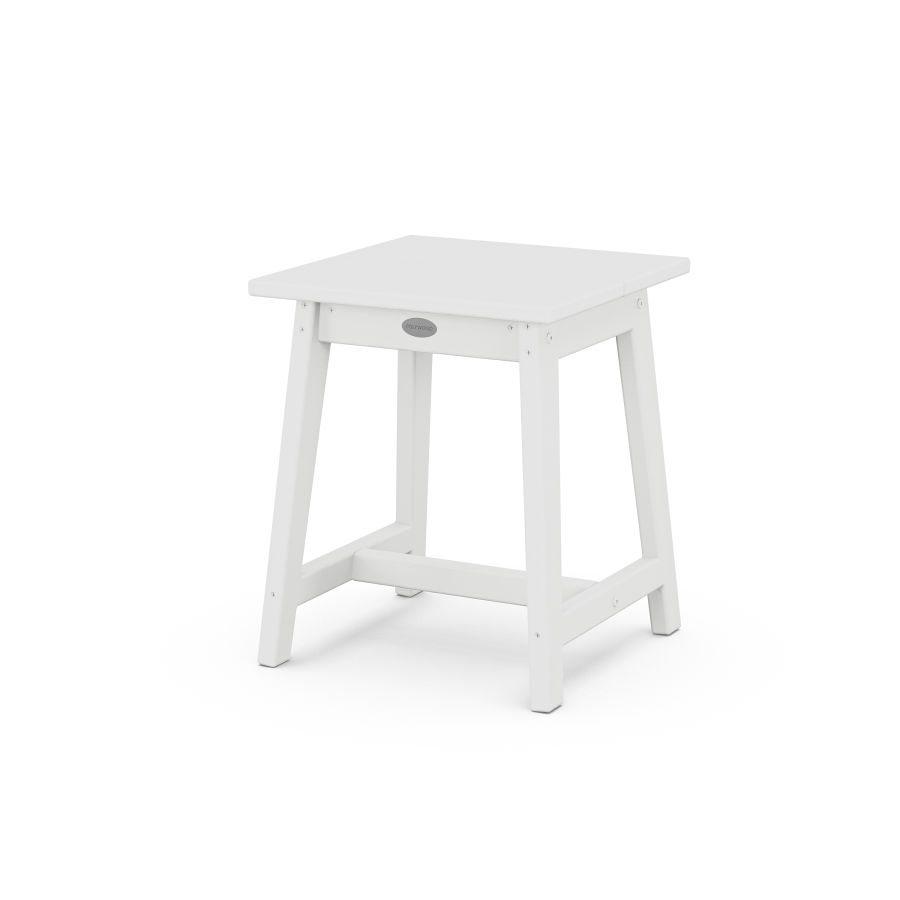 POLYWOOD Studio Side Table  in White