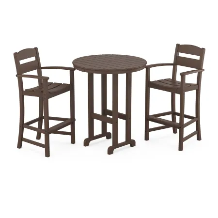 POLYWOOD Classics 3-Piece Round Bar Set in Mahogany