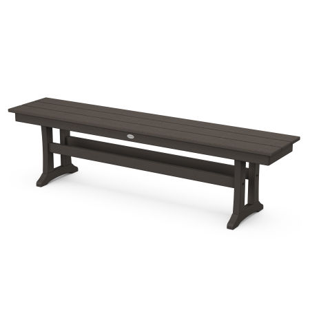 Farmhouse 65" Bench in Vintage Coffee