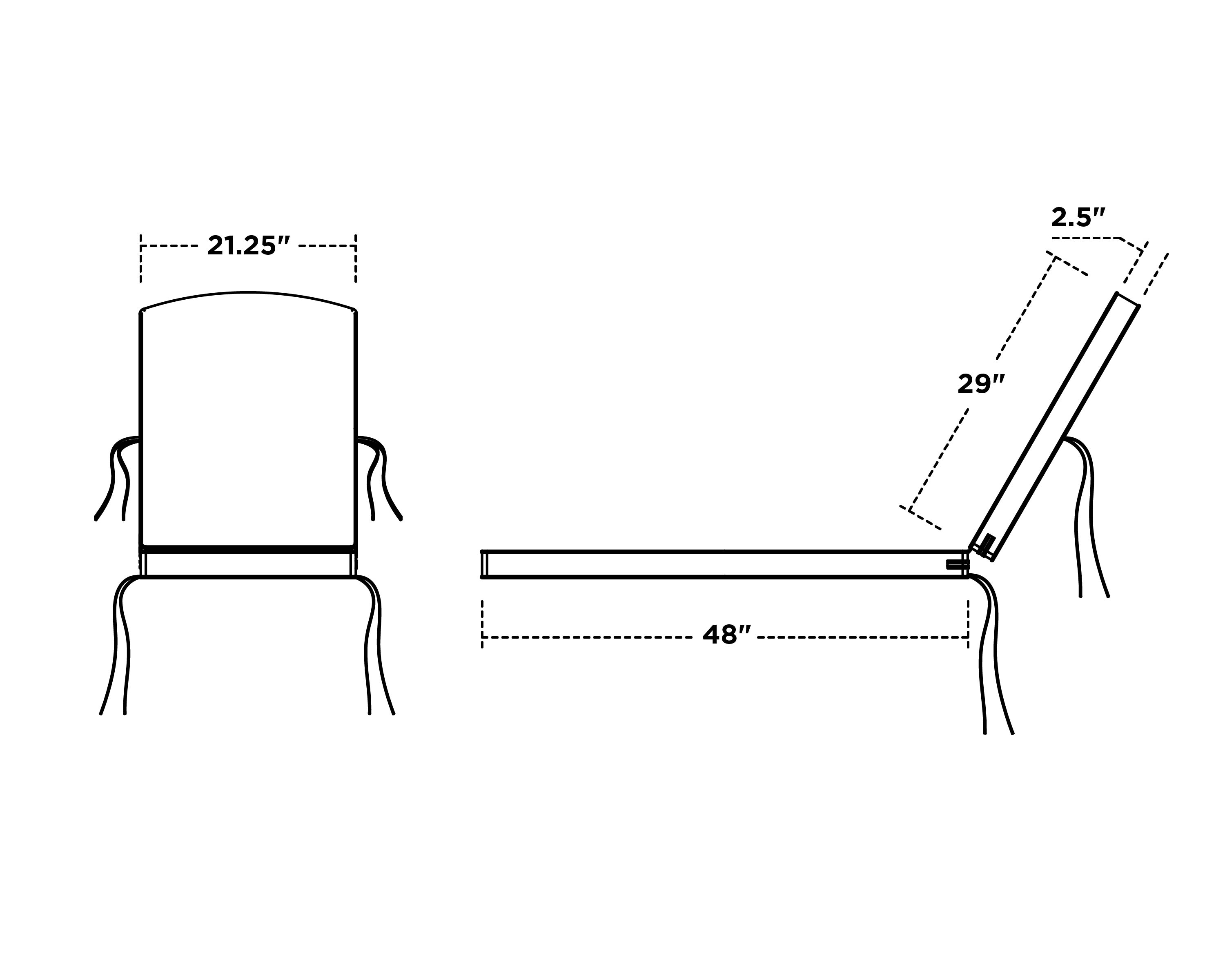Dimensions for Chinoiserie Chaise Cushion