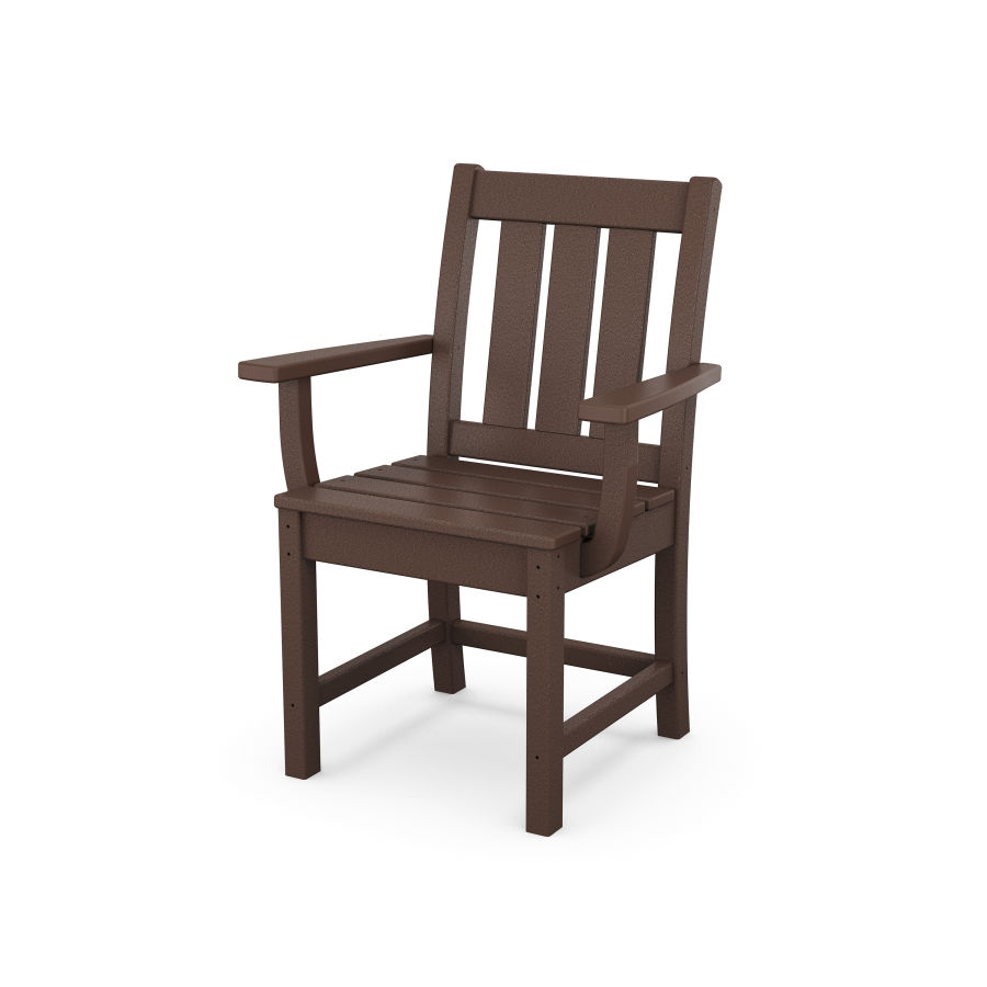POLYWOOD Oxford Dining Arm Chair in Mahogany