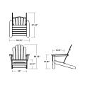 Thumbnail for Monterey Bay Oversized Adirondack Chair