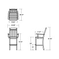 Thumbnail for Cottage Bar Arm Chair