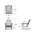 Thumbnail for Vineyard Curveback Adirondack Rocking Chair