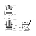 Thumbnail for Vineyard Curveback Adirondack Rocking Chair