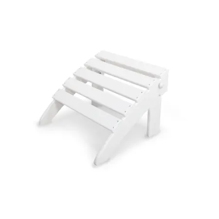 POLYWOOD Classics Folding Ottoman in White