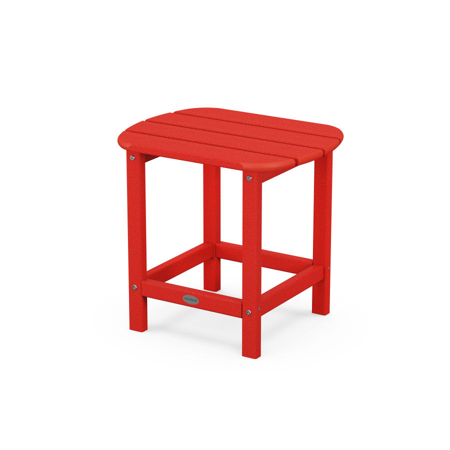 POLYWOOD 18" Side Table in Sunset Red