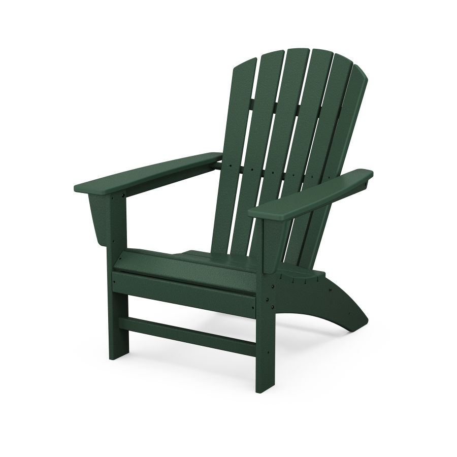 POLYWOOD Grant Park Traditional Curveback Adirondack Chair in Green