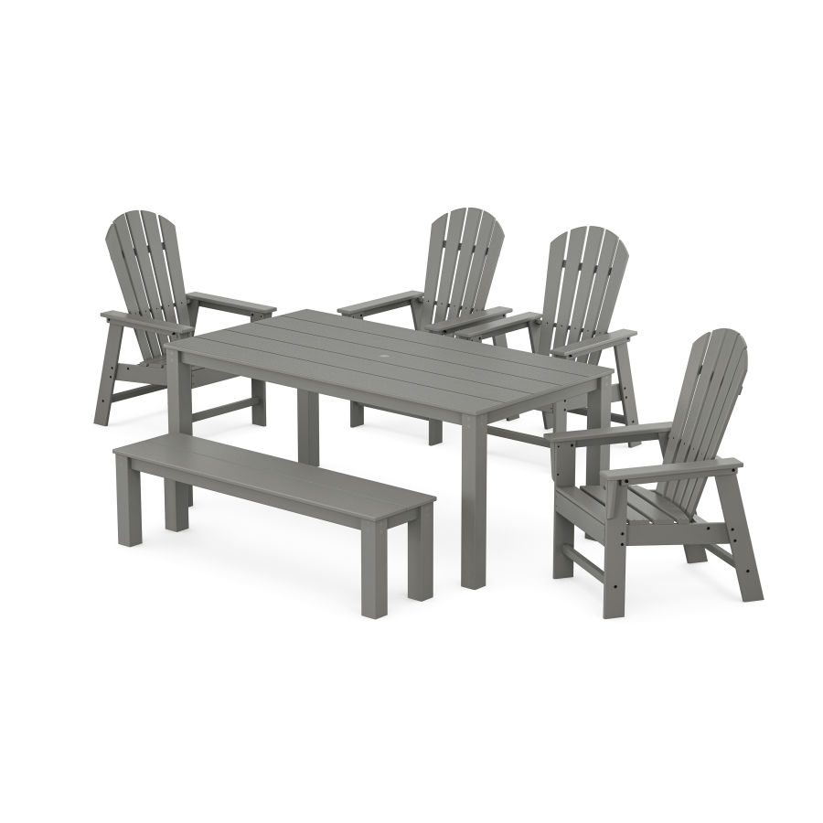 POLYWOOD South Beach 6-Piece Parsons Dining Set with Bench