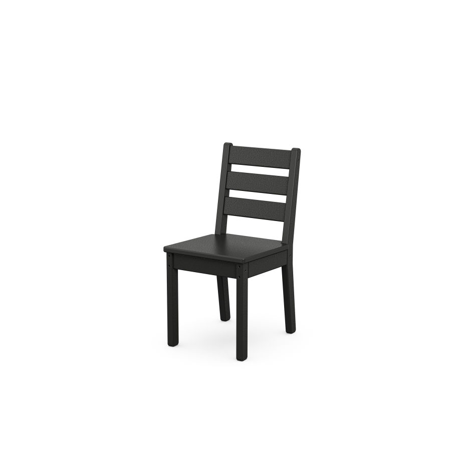 POLYWOOD Kids Lakeside Dining Chair in Black