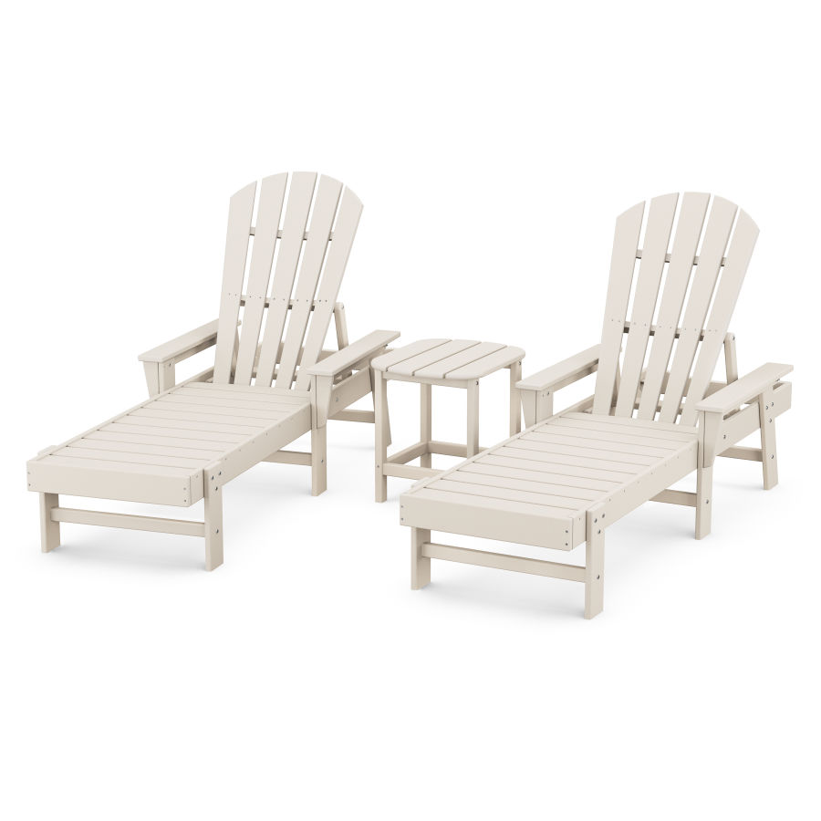 POLYWOOD South Beach Chaise 3-Piece Set in Sand